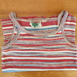 Orangetree Grove Striped Tank Top - Red, Blue, White